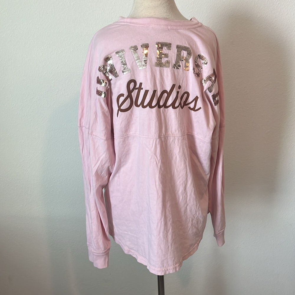 Pink Long-Sleeve Logo Top